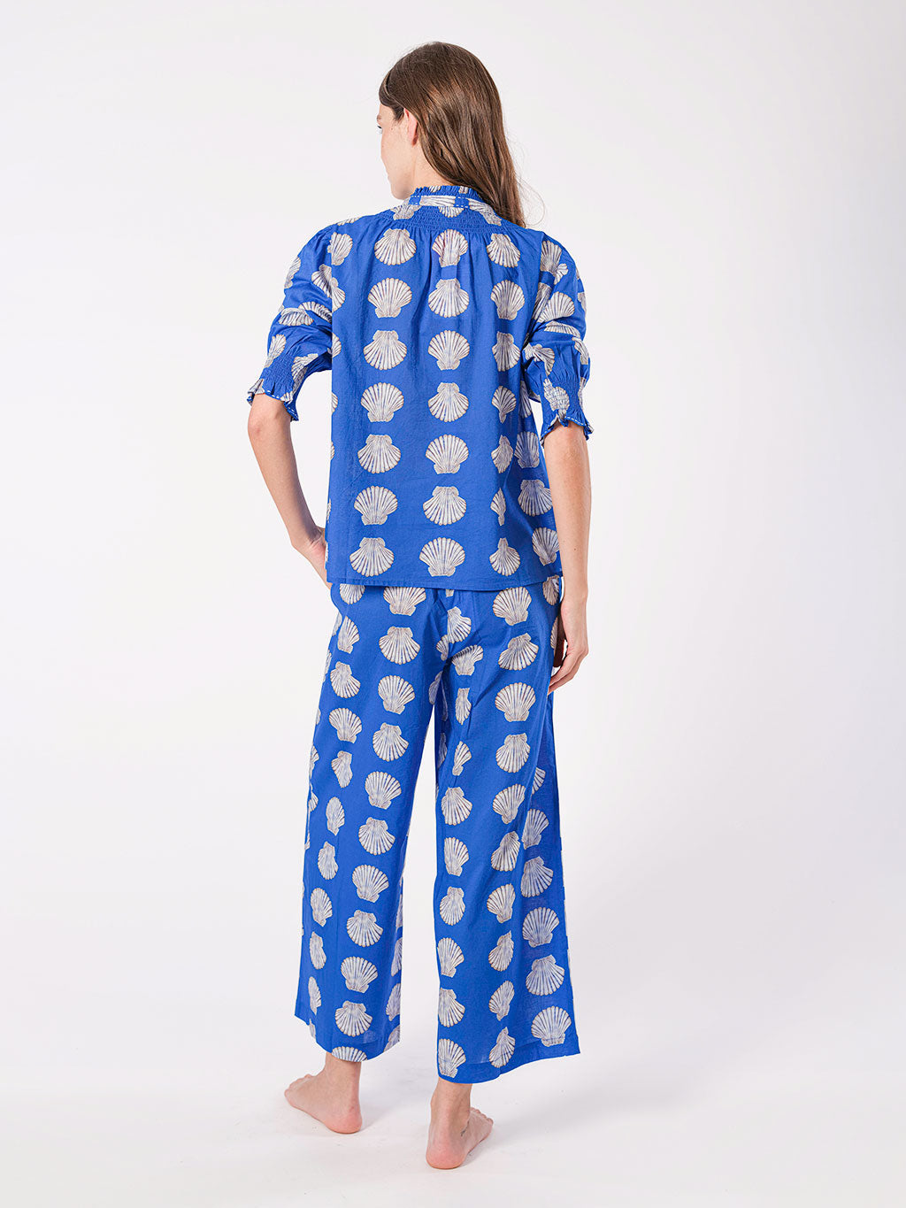 Fennel Pants Shells on Blue