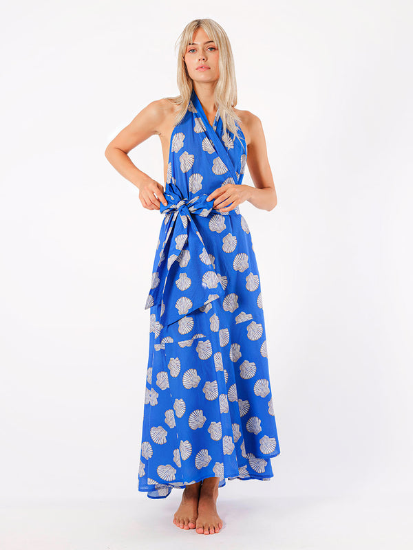 Hops Dress Shells on Blue