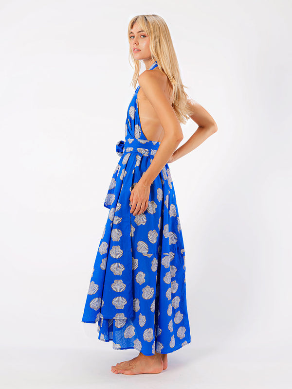 Hops Dress Shells on Blue