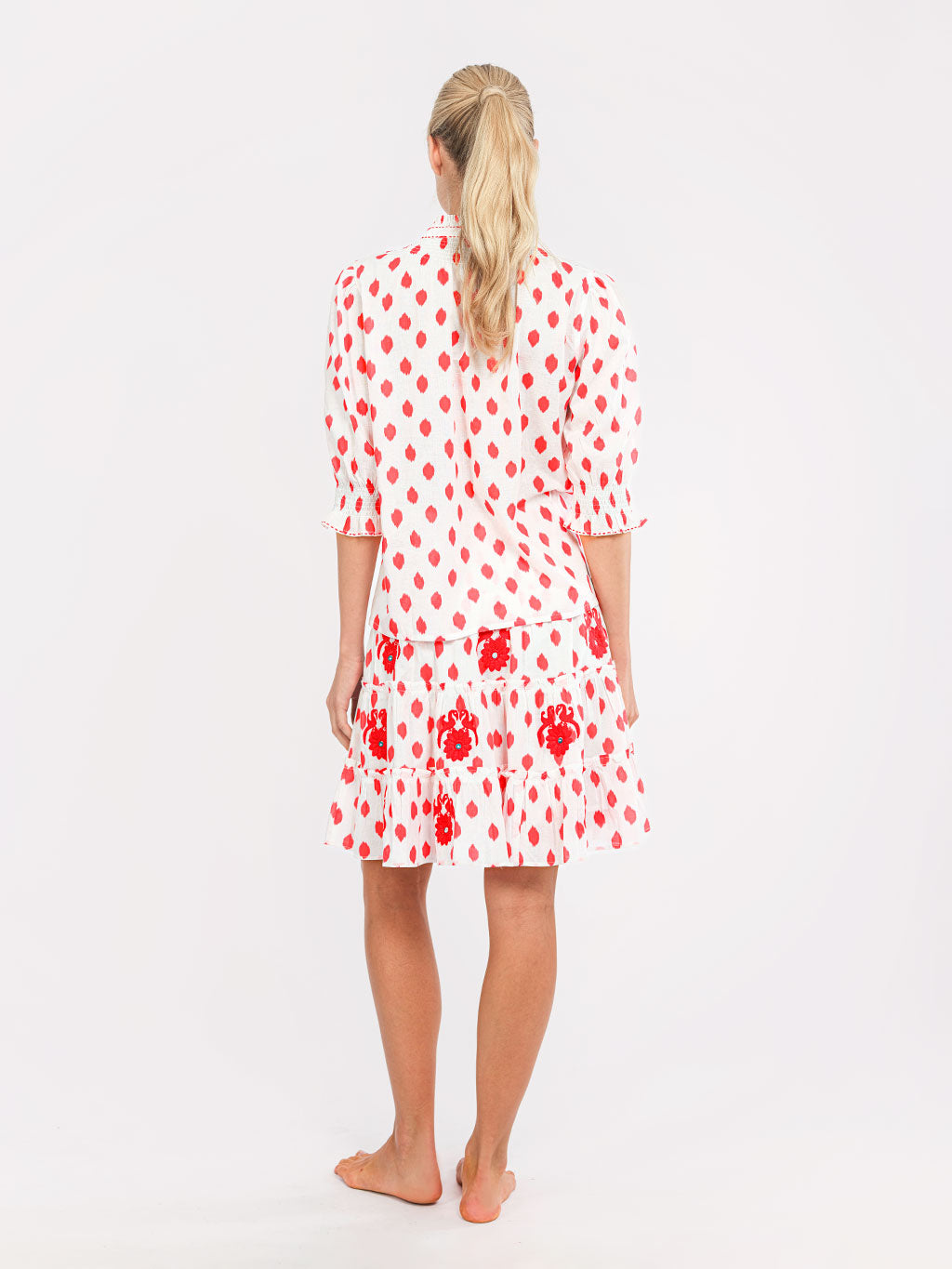 Bergamot Blouse Dots Red