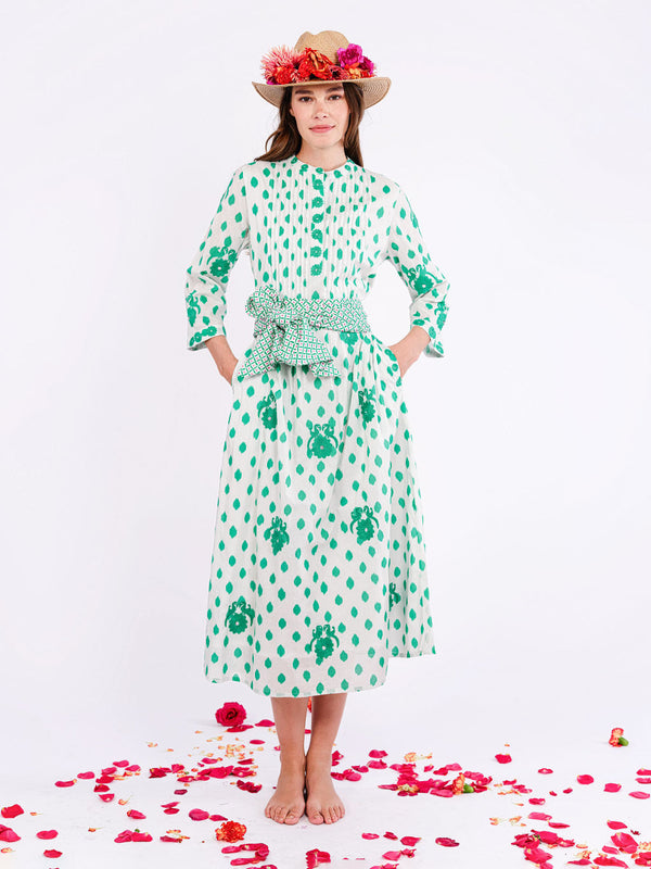 Scarf Belt Dotty Emerald