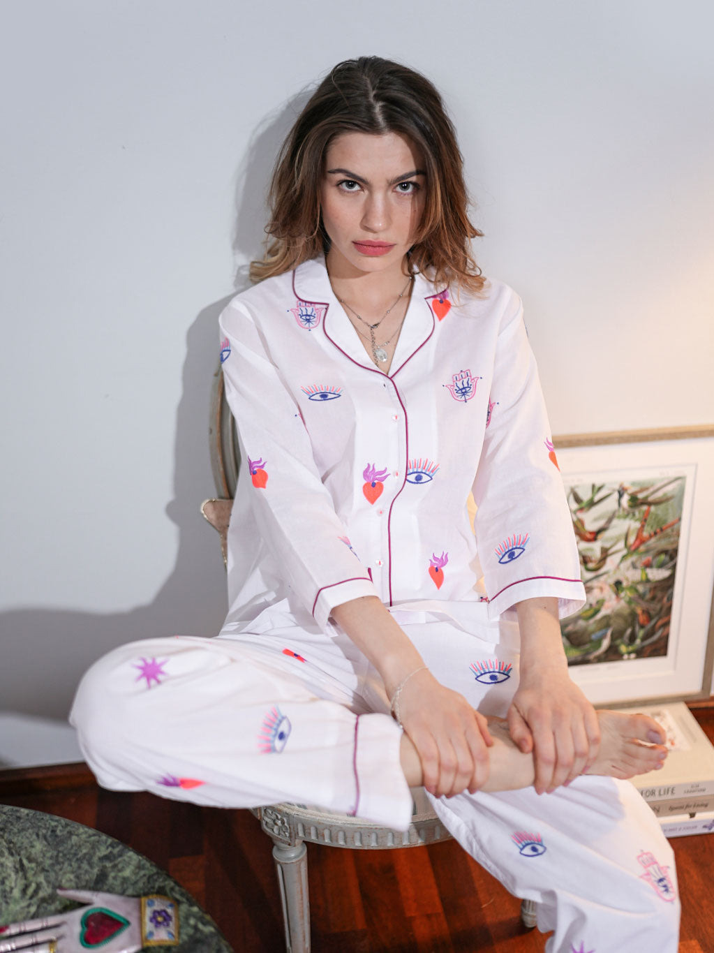 Magic on White Pyjama Long