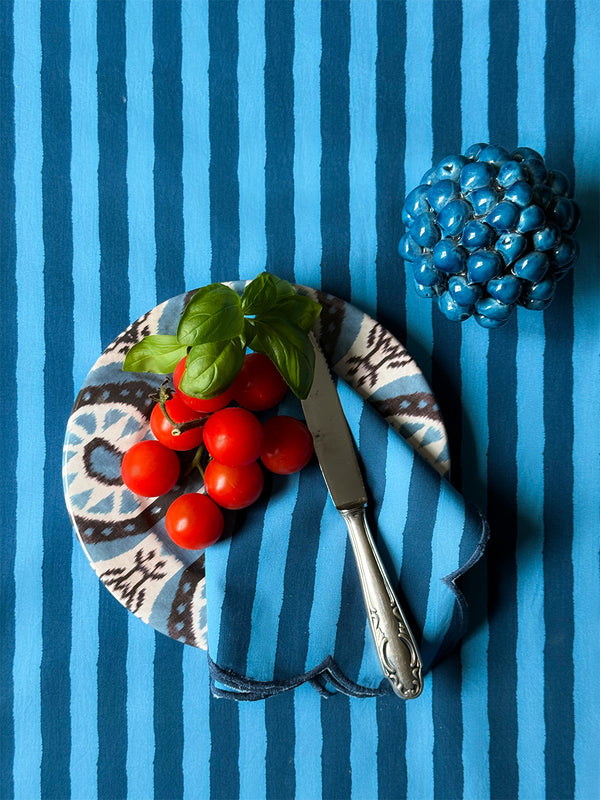Lori & NIMO limited Napkin Blue Stripes